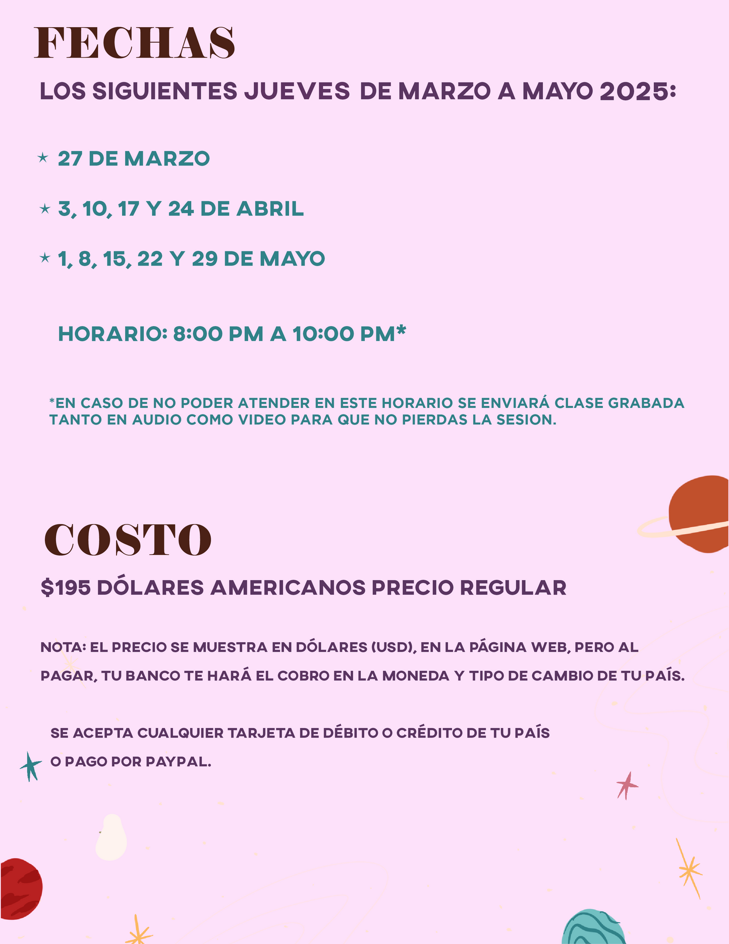 TALLER DE ASTROLOGÍA AVANZADO