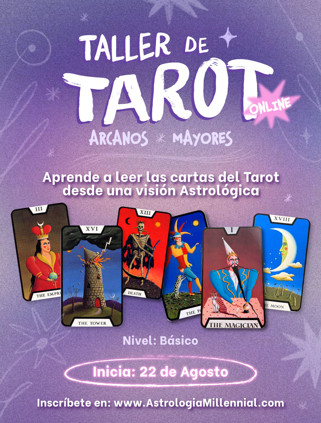 TALLER DE TAROT BÁSICO - $180 DÓLARES